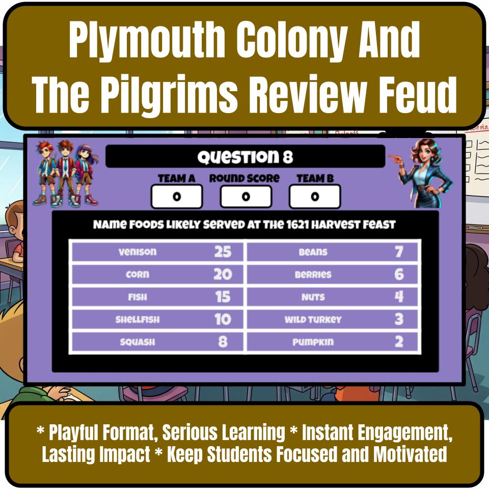 Plymouth Colony And The Pilgrims Review Feud CF0212