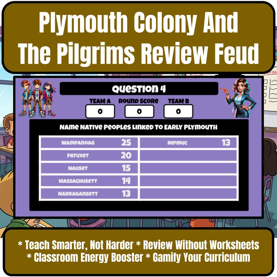 Plymouth Colony And The Pilgrims Review Feud CF0212