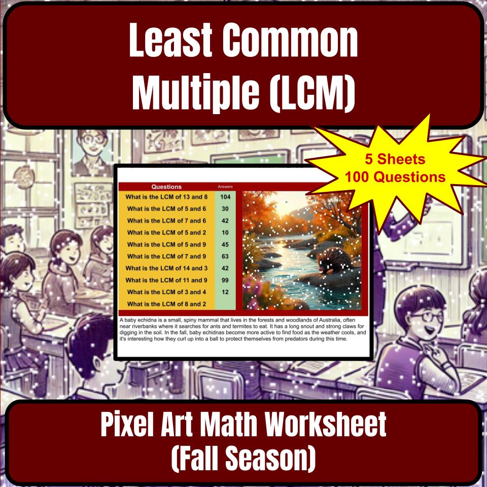 Least Common Multiple (Lcm) Mystery Picture P0214
