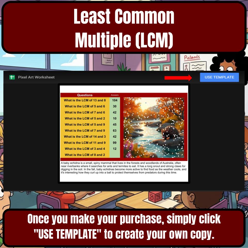 Least Common Multiple (Lcm) Mystery Picture P0214