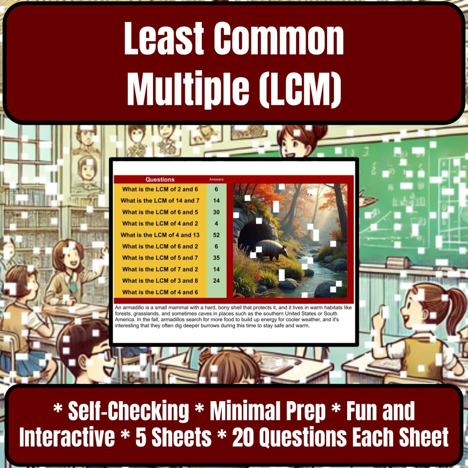 Least Common Multiple (Lcm) Mystery Picture P0214