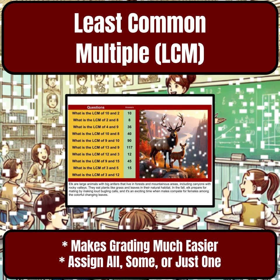 Least Common Multiple (Lcm) Mystery Picture P0214