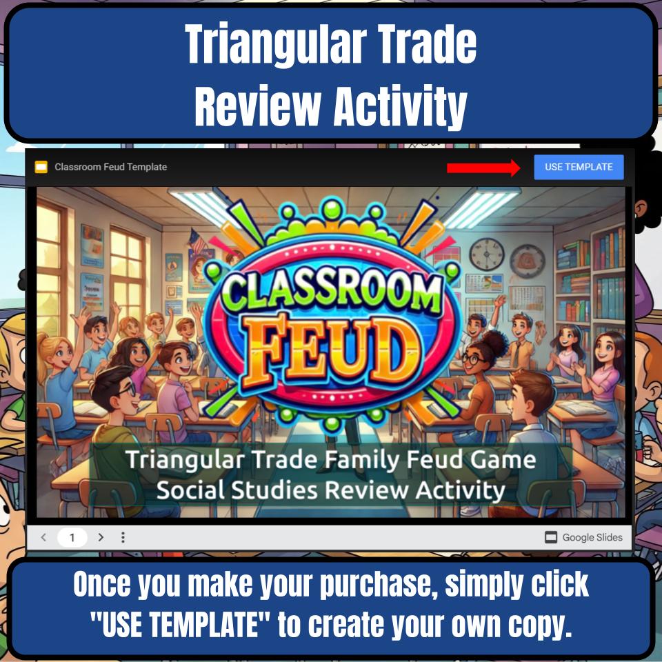 Triangular Trade Family Feud Game Social Studies Review Activity CF0215