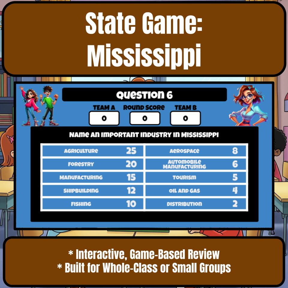 Mississippi Social Studies Family Feud Review Game CF0022