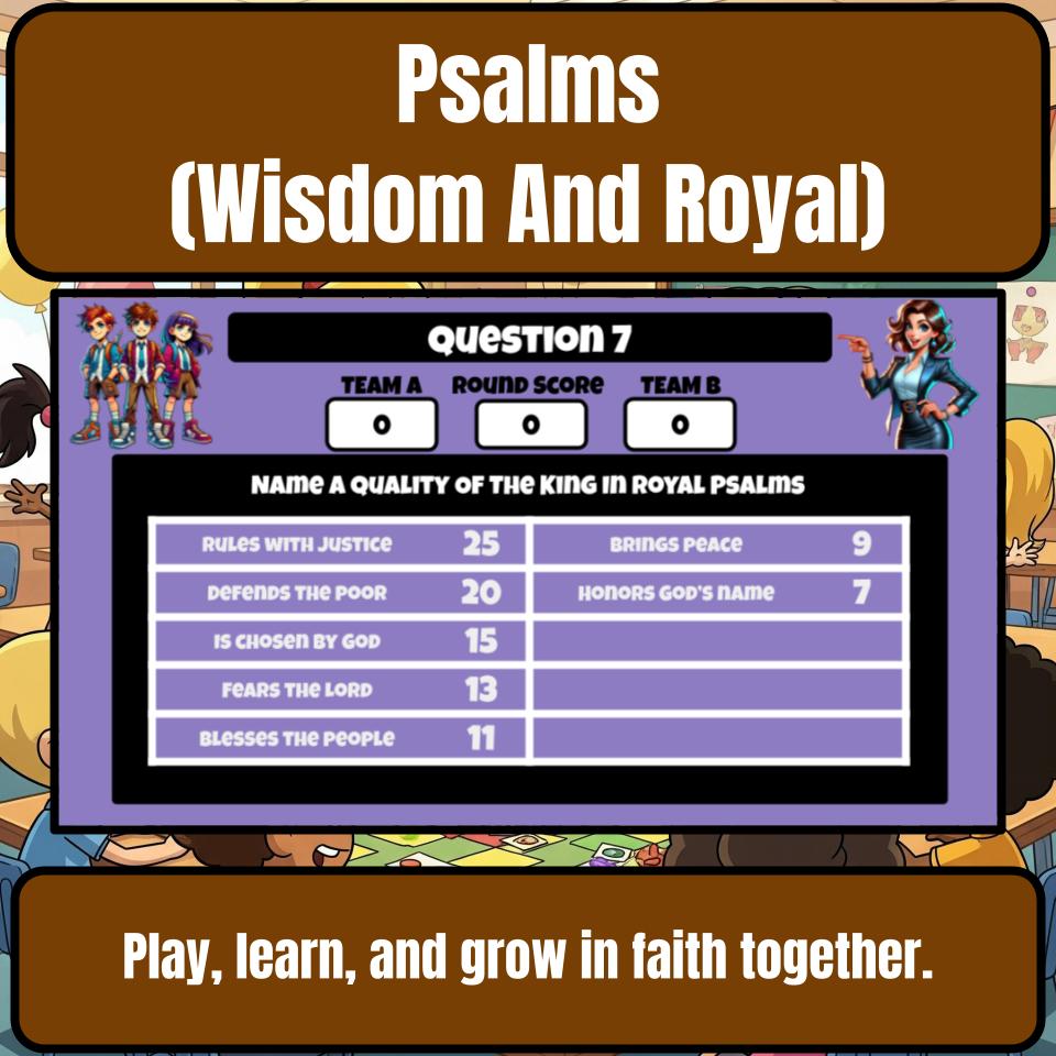 Psalms (Wisdom And Royal) Feud Review BF0022