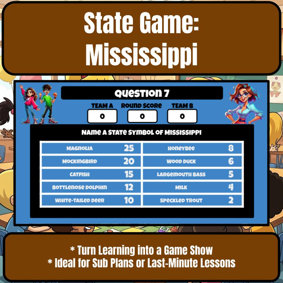 Mississippi Social Studies Family Feud Review Game CF0022