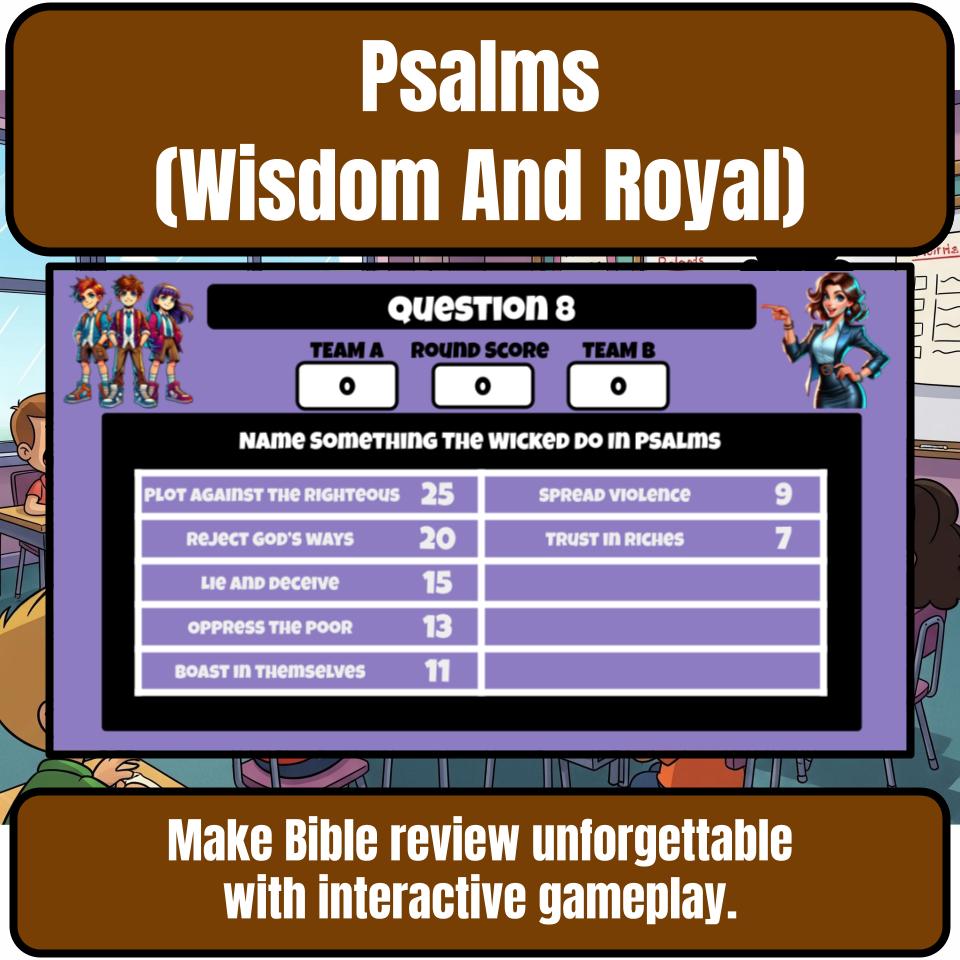 Psalms (Wisdom And Royal) Feud Review BF0022
