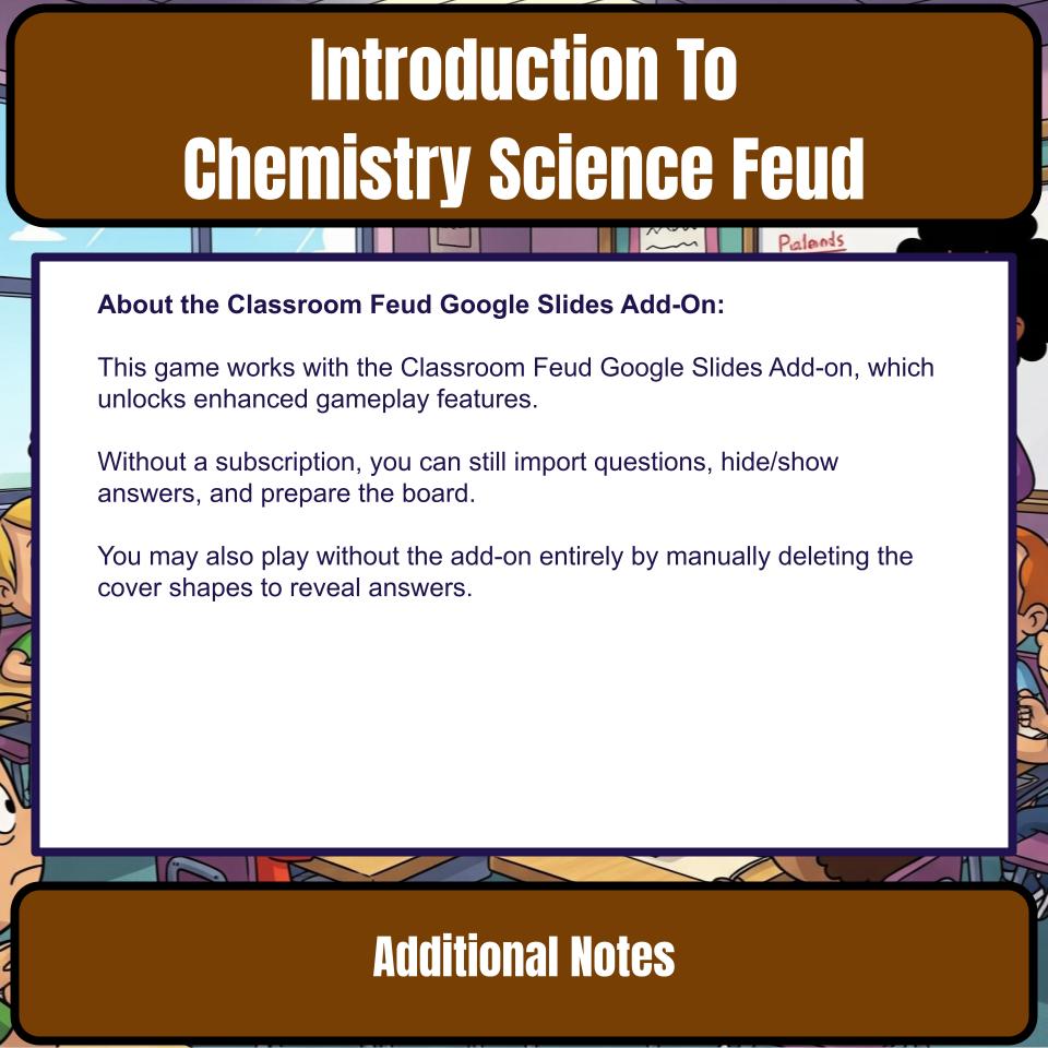 Introduction To Chemistry Science Feud Review CF0022