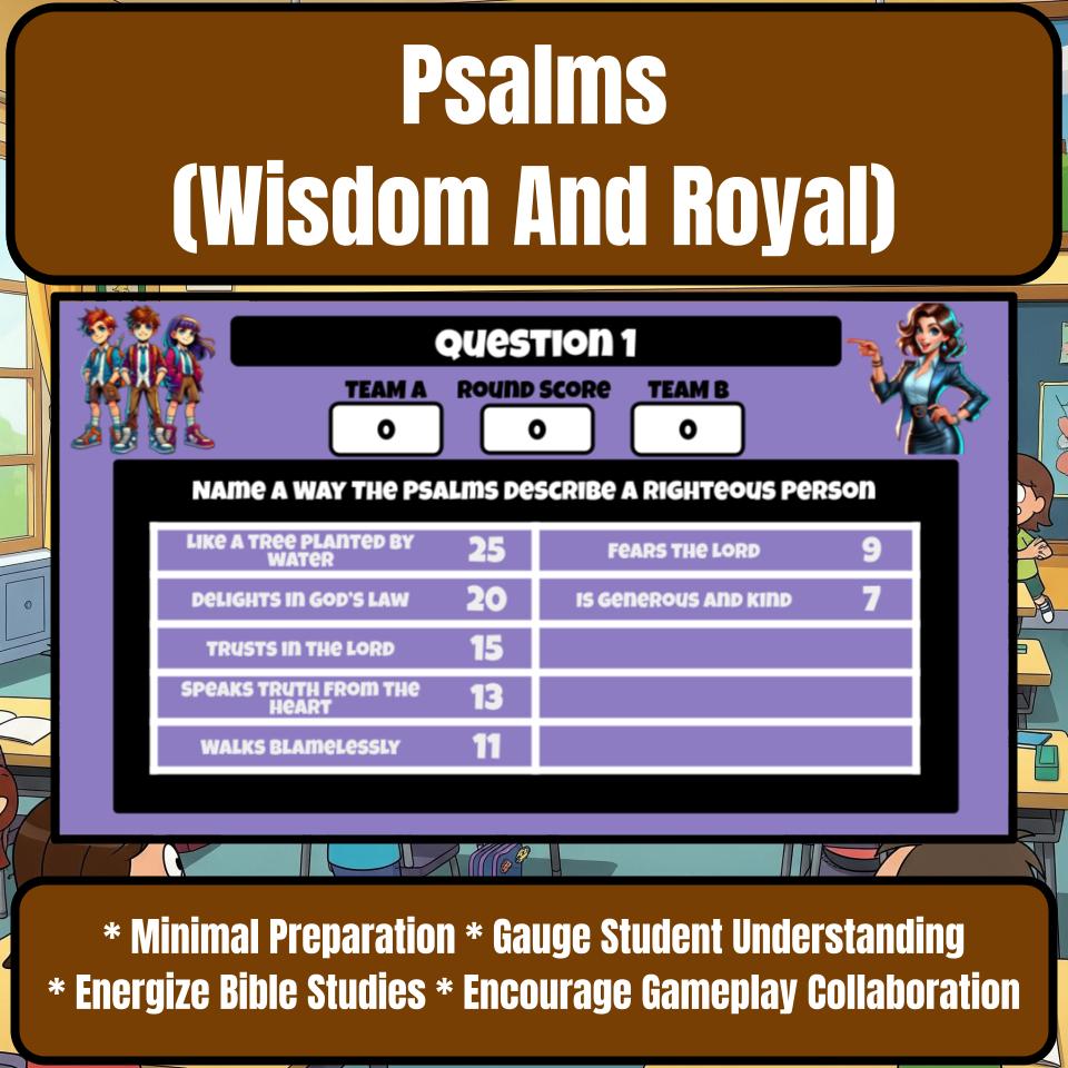 Psalms (Wisdom And Royal) Feud Review BF0022