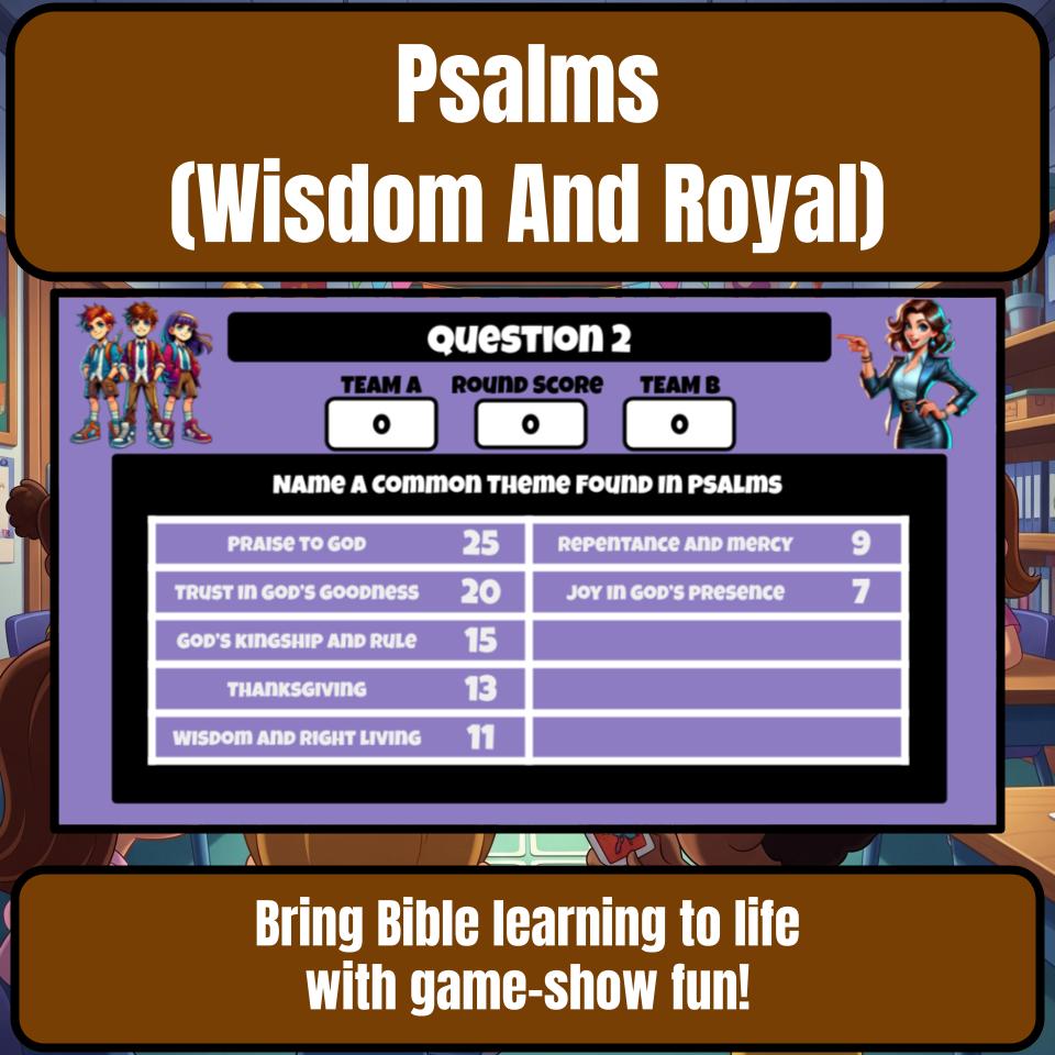Psalms (Wisdom And Royal) Feud Review BF0022