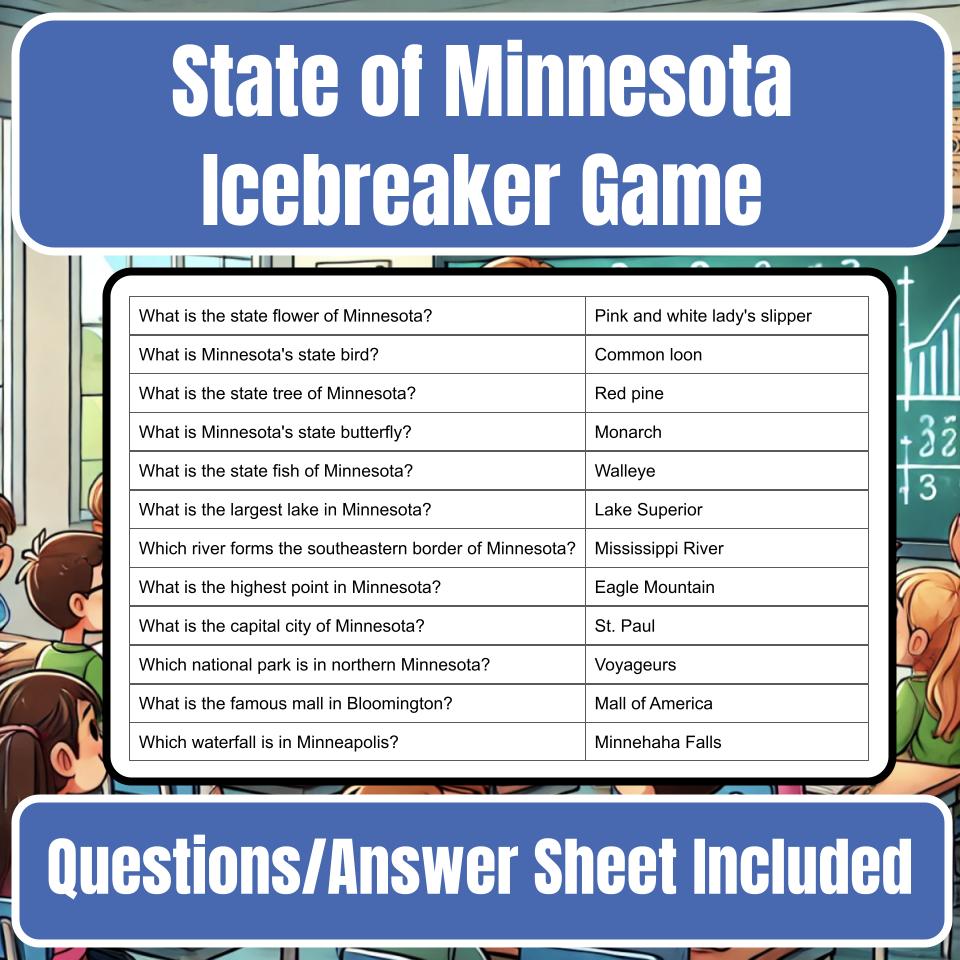 State of Minnesota Jeopardy Game I0022