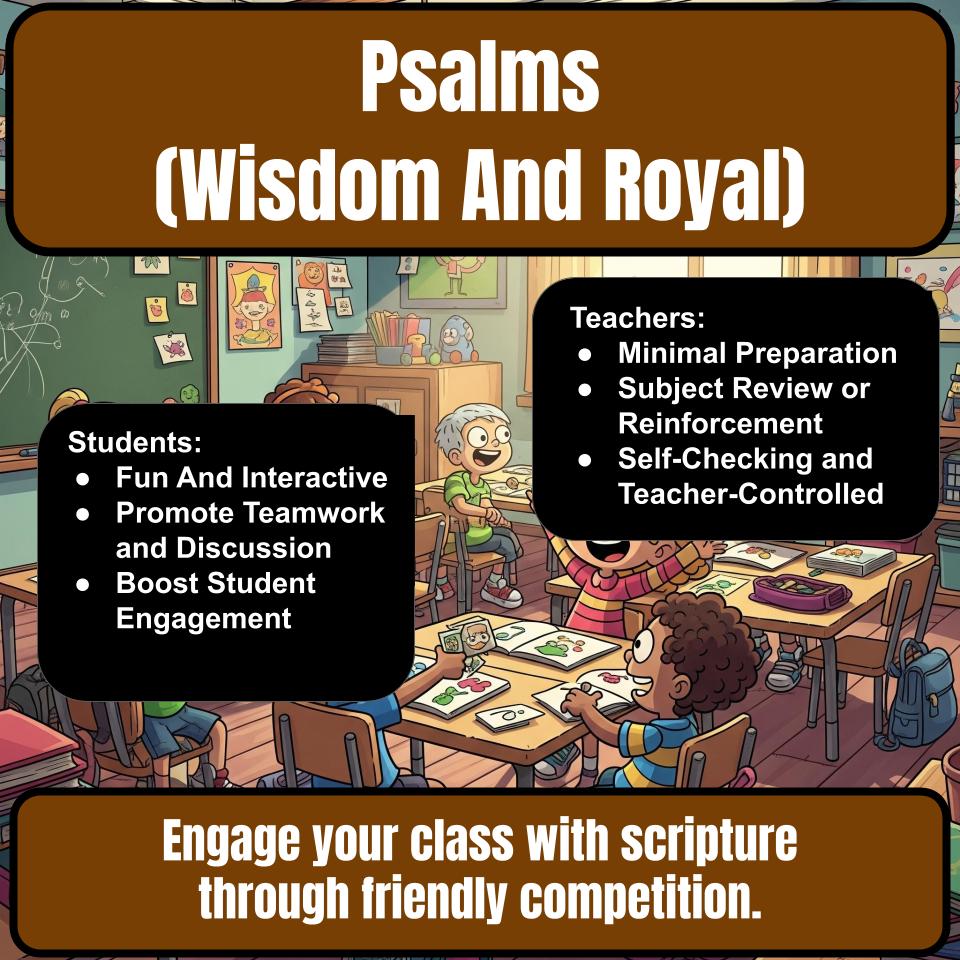 Psalms (Wisdom And Royal) Feud Review BF0022