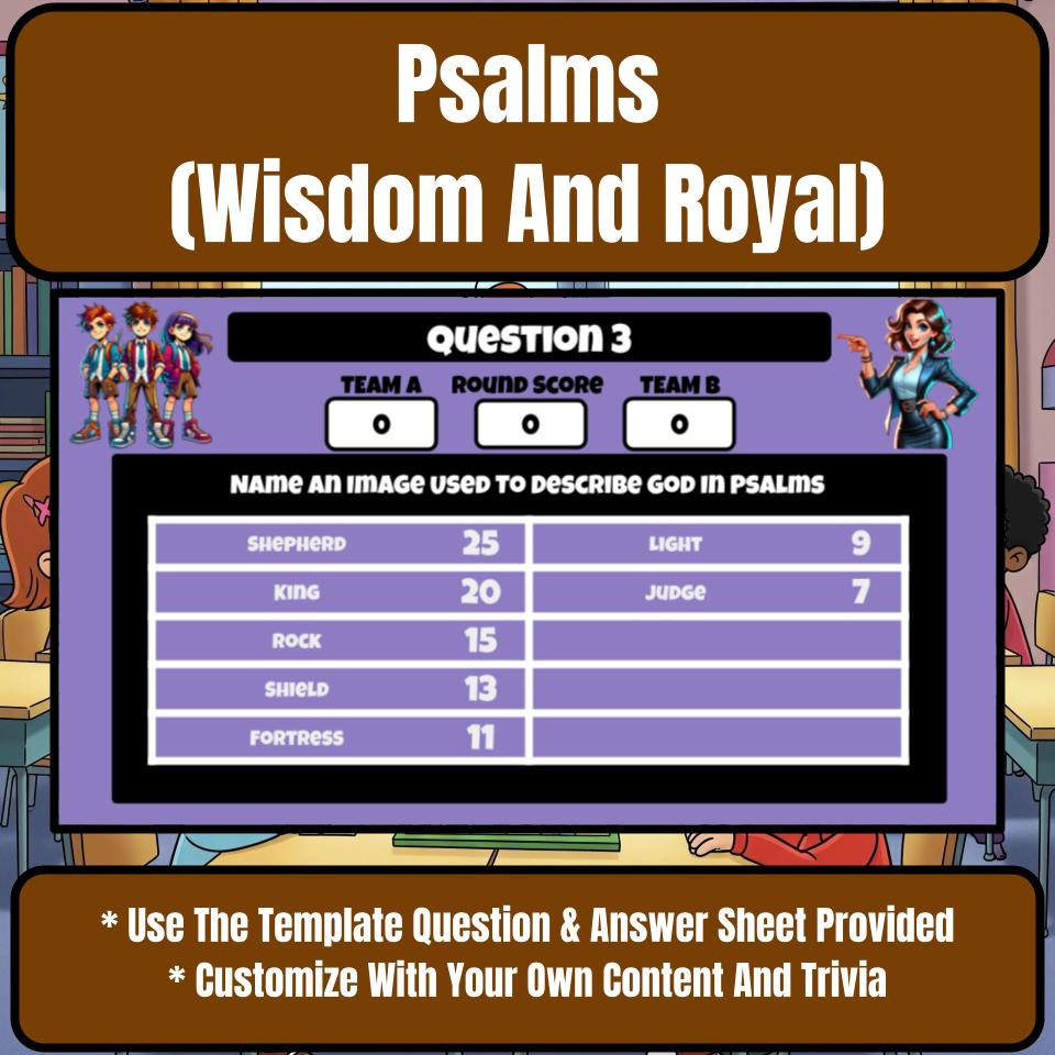 Psalms (Wisdom And Royal) Feud Review BF0022