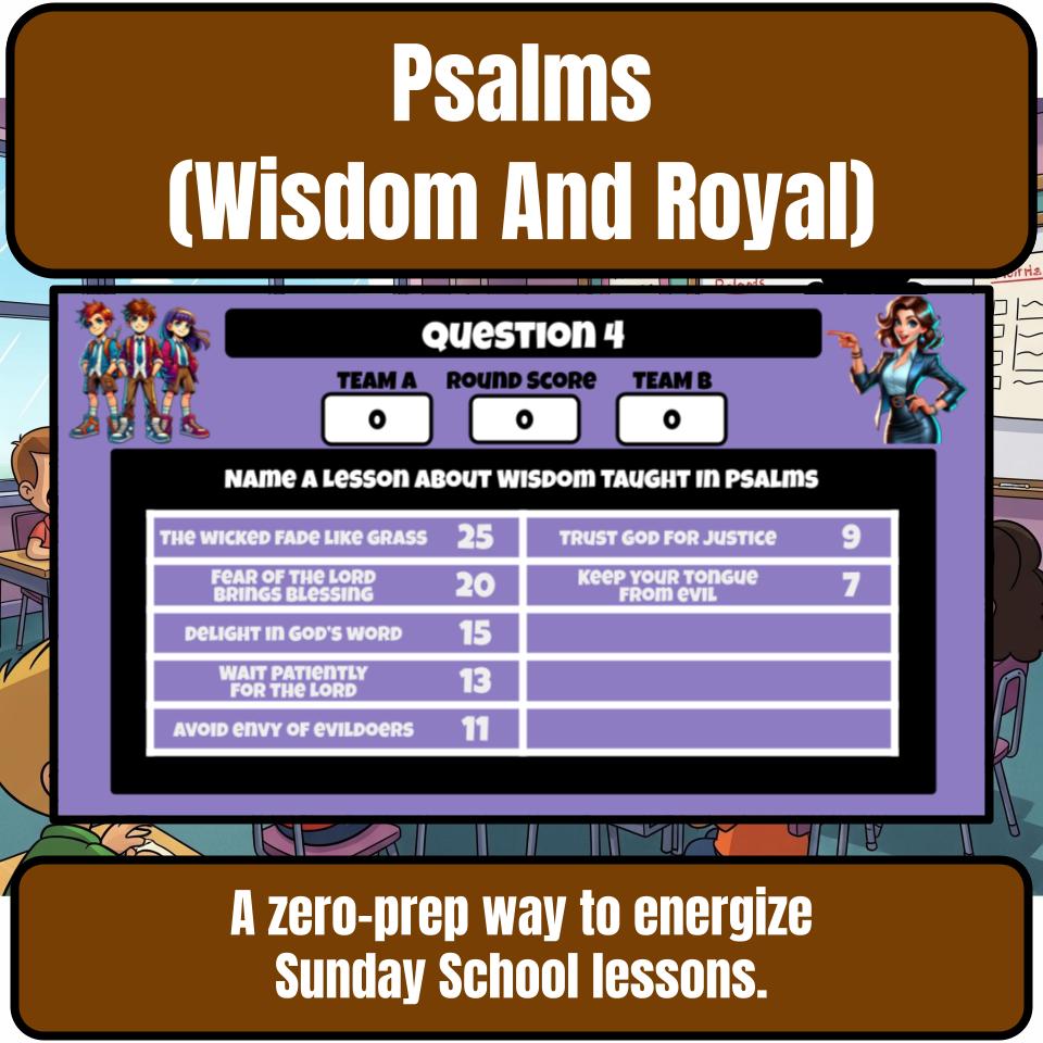 Psalms (Wisdom And Royal) Feud Review BF0022