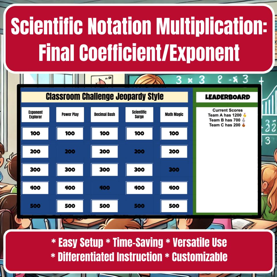 Scientific Notation Multiplication: Final Coefficient/Exponent I0022