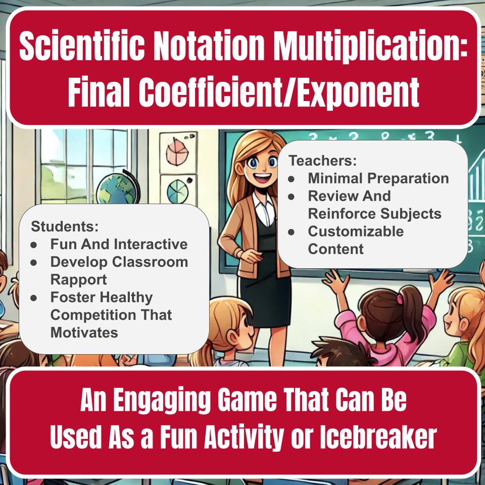 Scientific Notation Multiplication: Final Coefficient/Exponent I0022