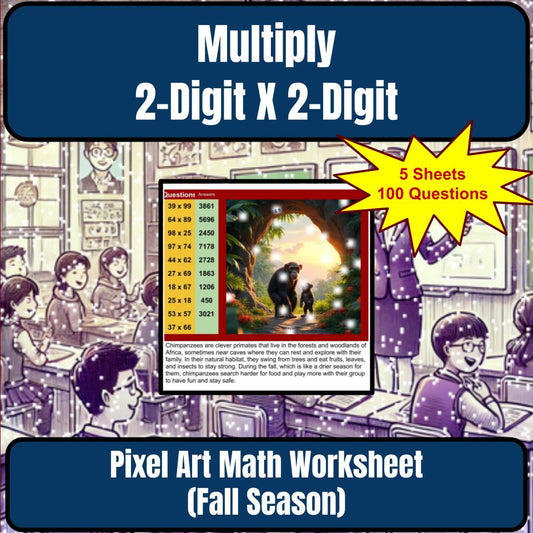 Multiply 2-Digit X 2-Digit Mystery Picture P0220