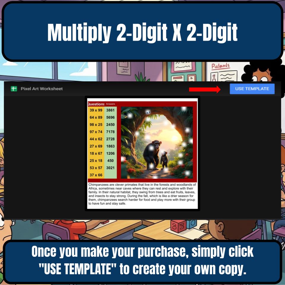 Multiply 2-Digit X 2-Digit Mystery Picture P0220