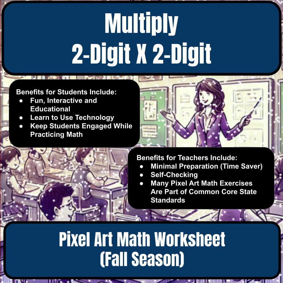 Multiply 2-Digit X 2-Digit Mystery Picture P0220