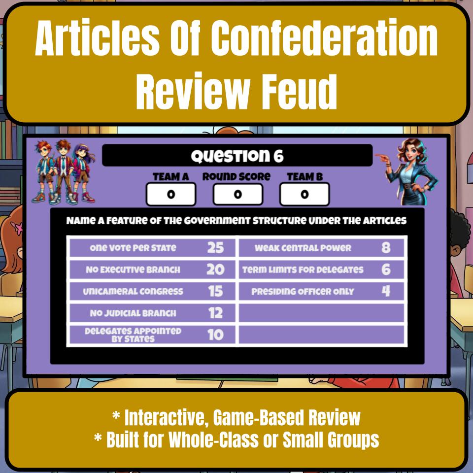 Articles Of Confederation Review Feud CF0222