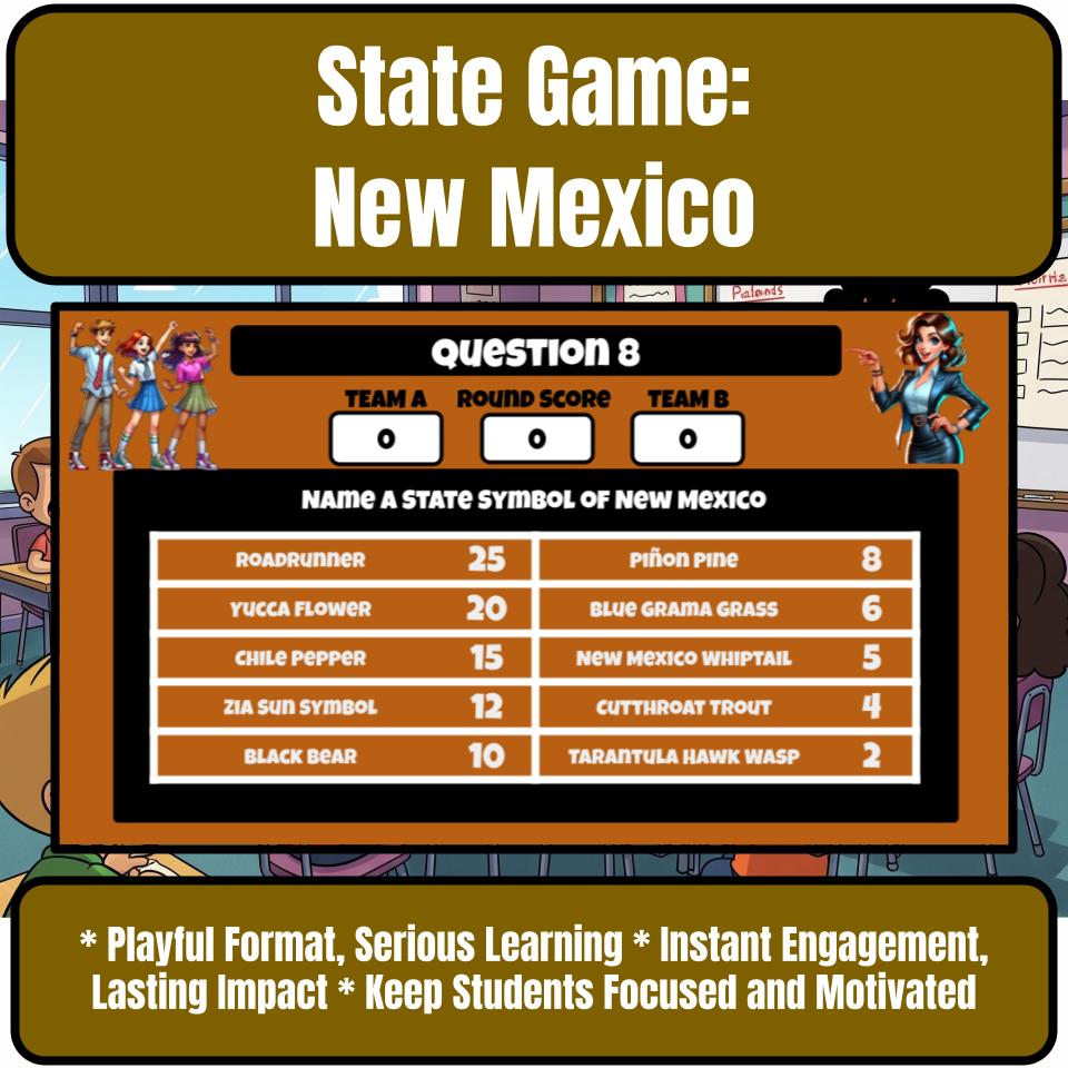 New Mexico Social Studies Family Feud Review Game CF0023