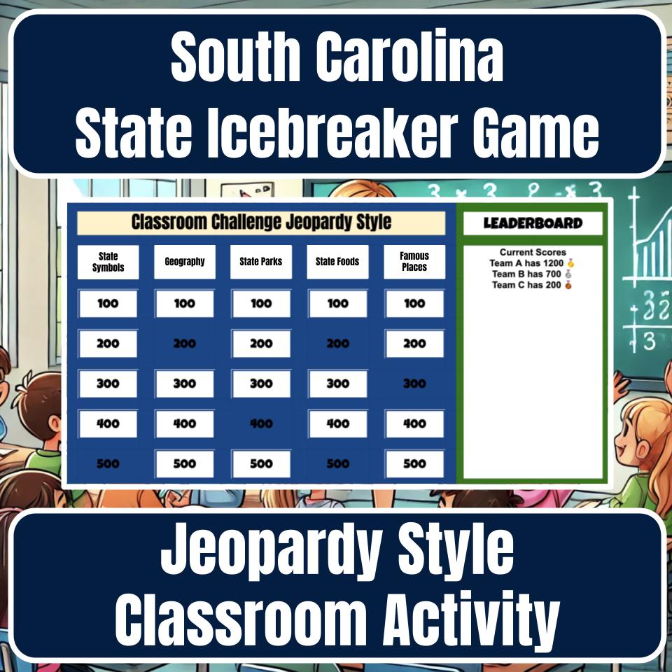 State of South Carolina Jeopardy Game I0023