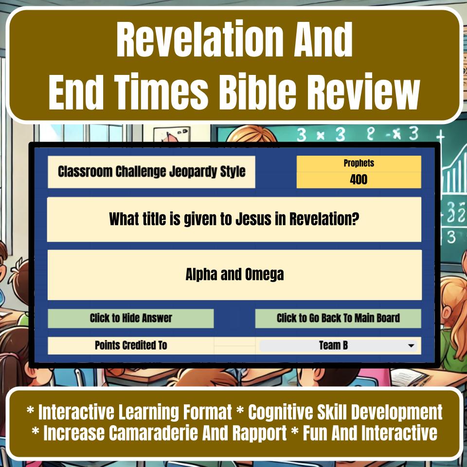 Revelation And End Times Jeopardy Bible B0023