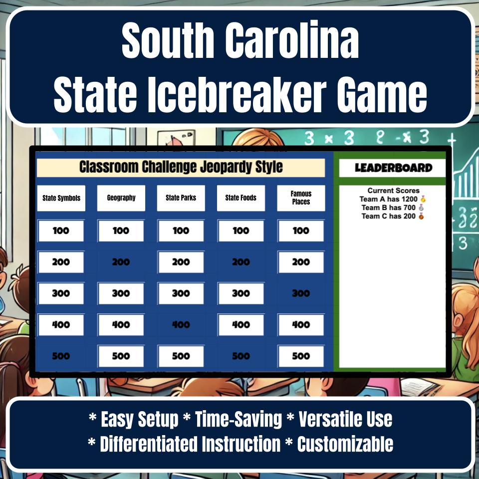 State of South Carolina Jeopardy Game I0023