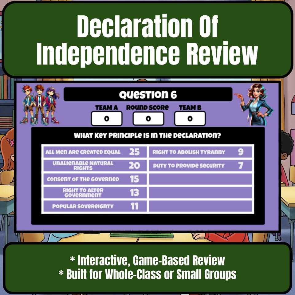 Declaration Of Independence Review Feud CF0024