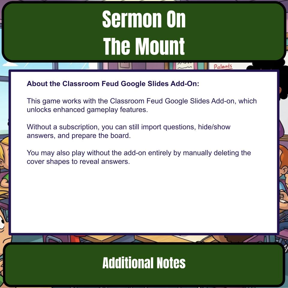 Sermon On The Mount Feud Review BF0024