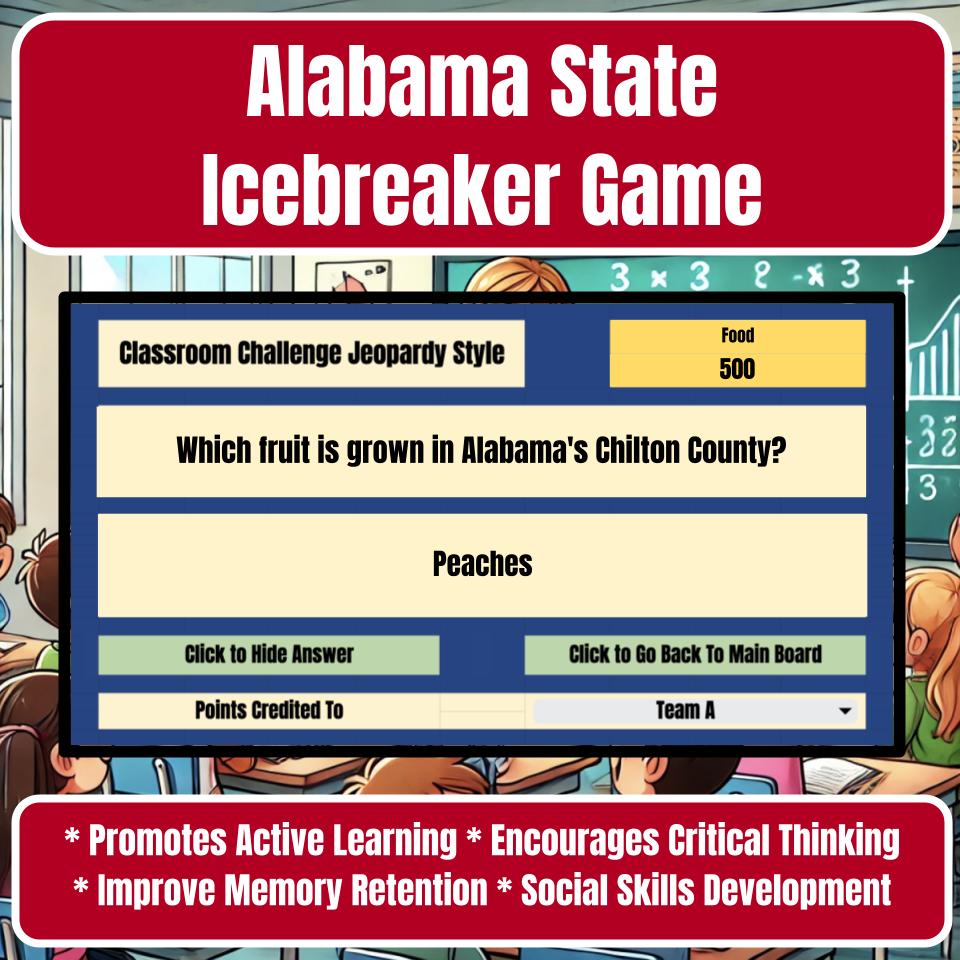 State of Alabama Jeopardy Game I0024