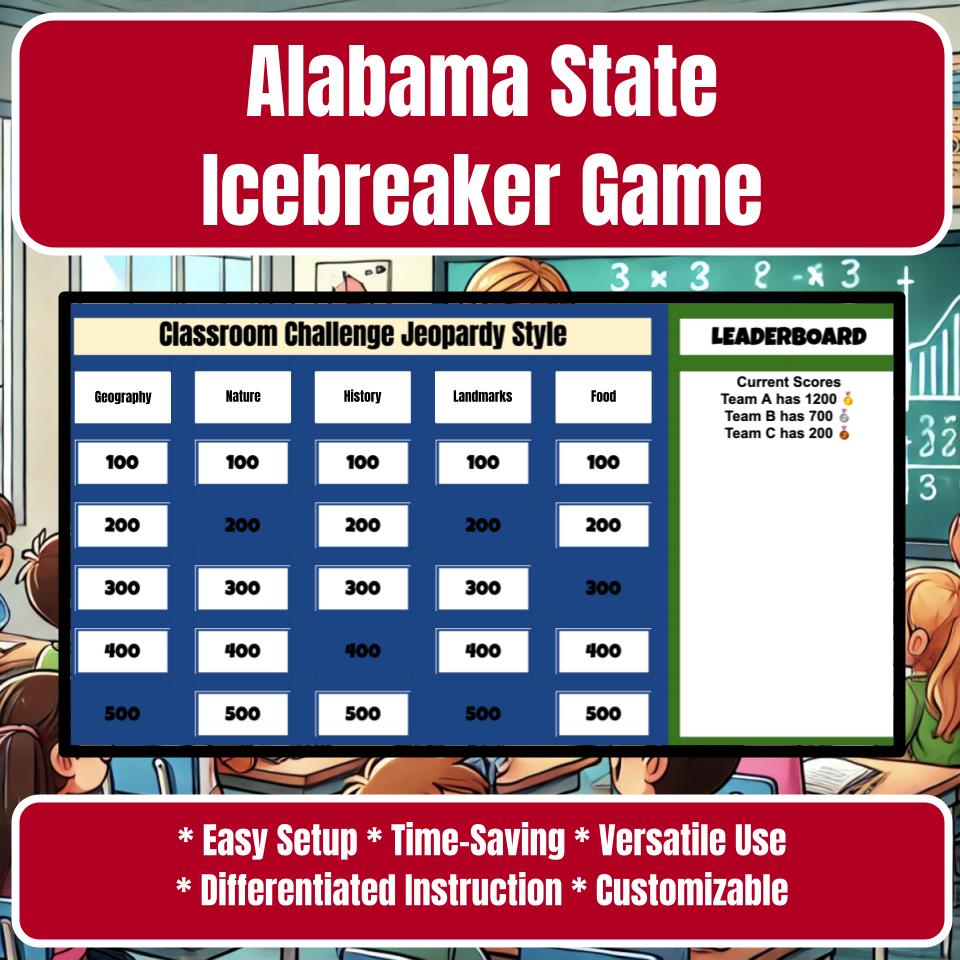 State of Alabama Jeopardy Game I0024