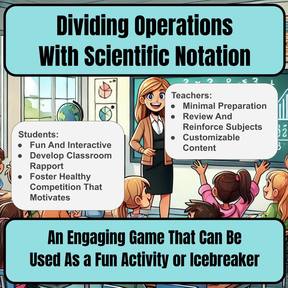 Dividing Operations With Scientific Notation Jeopardy Math Review I0024