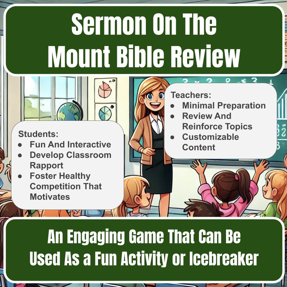 Sermon On The Mount Jeopardy Bible B0024