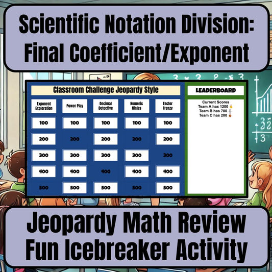 Scientific Notation Division: Final Coefficient/Exponent I0025