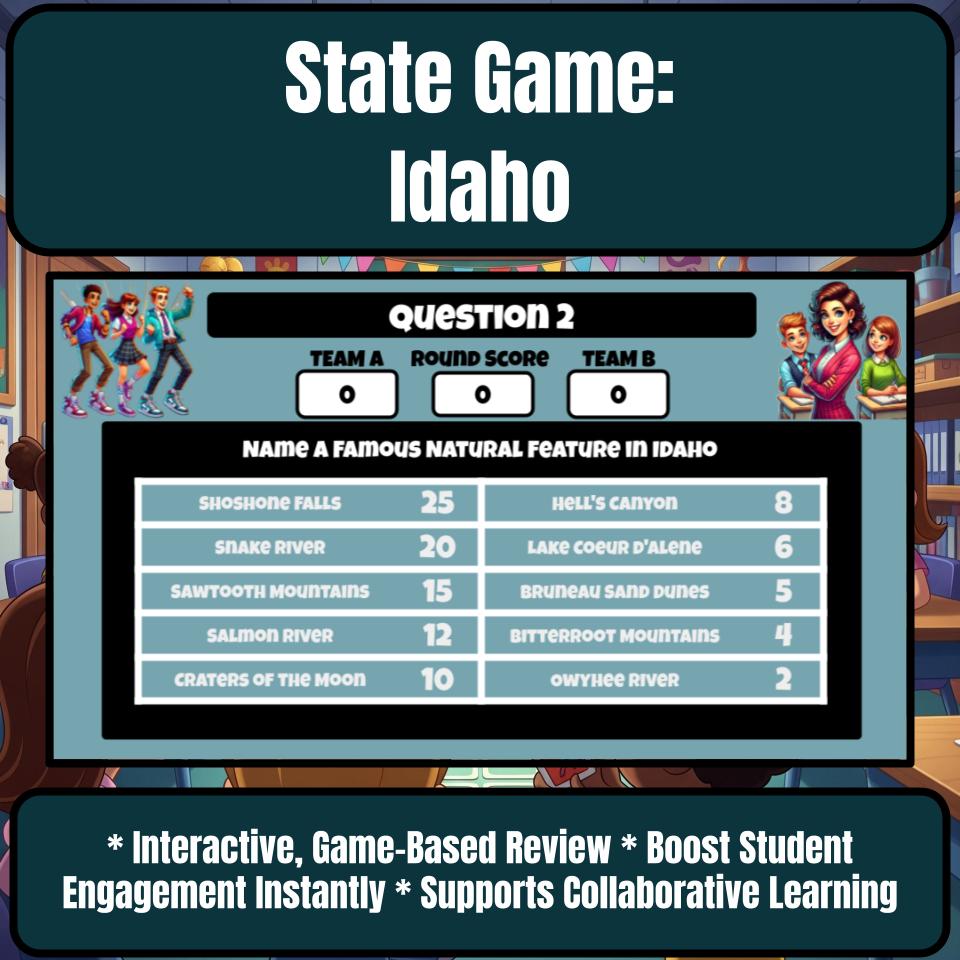 Idaho Social Studies Family Feud Review Game CF0025