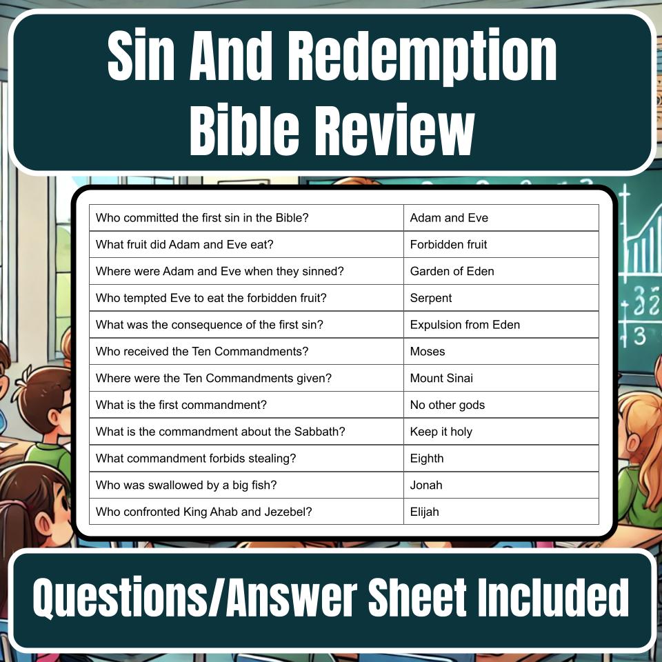 Sin And Redemption Jeopardy Bible B0025
