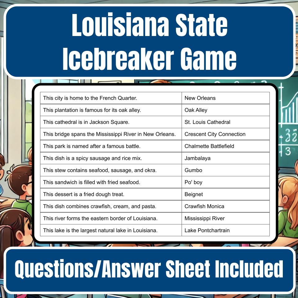 State of Louisiana Jeopardy Game I0025