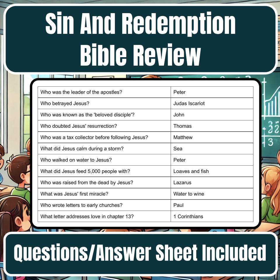 Sin And Redemption Jeopardy Bible B0025