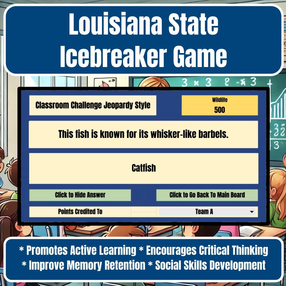 State of Louisiana Jeopardy Game I0025