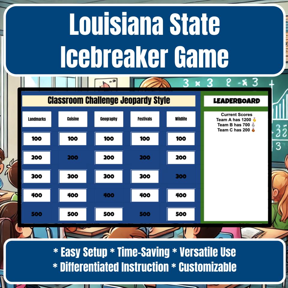 State of Louisiana Jeopardy Game I0025