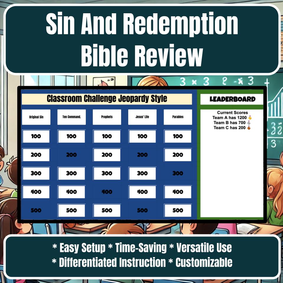 Sin And Redemption Jeopardy Bible B0025