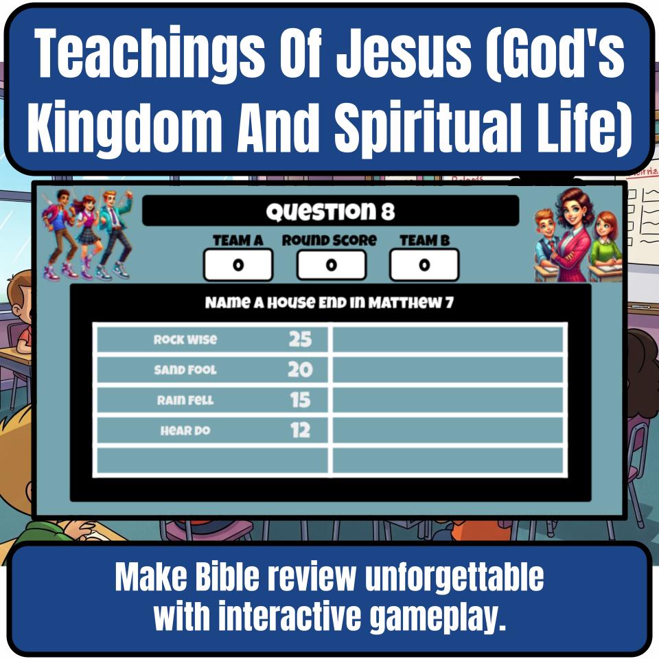 Teachings Of Jesus (God’s Kingdom And Spiritual Life) Feud Review BF0026