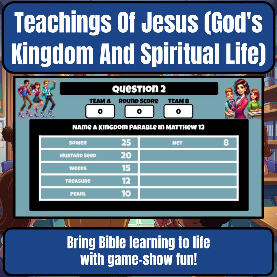 Teachings Of Jesus (God’s Kingdom And Spiritual Life) Feud Review BF0026