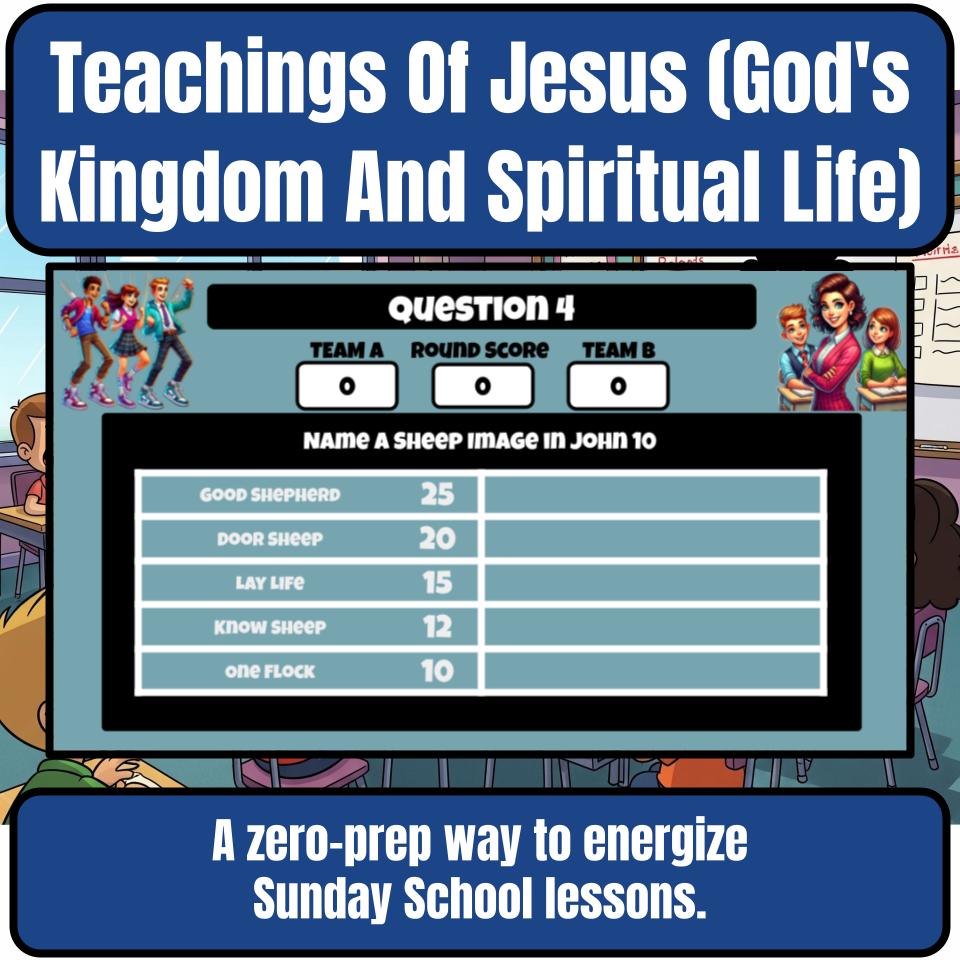 Teachings Of Jesus (God’s Kingdom And Spiritual Life) Feud Review BF0026