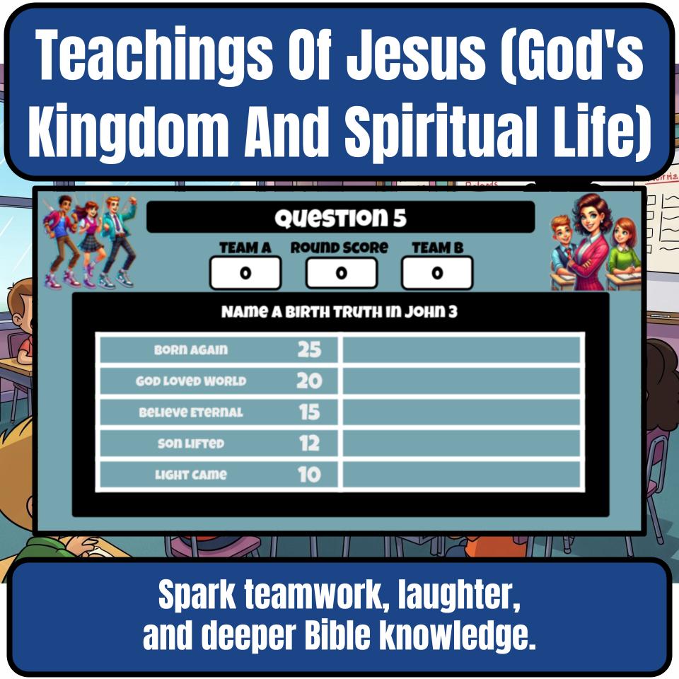 Teachings Of Jesus (God’s Kingdom And Spiritual Life) Feud Review BF0026