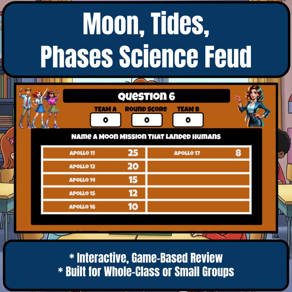 Moon, Tides, Phases Science Feud Review CF0027