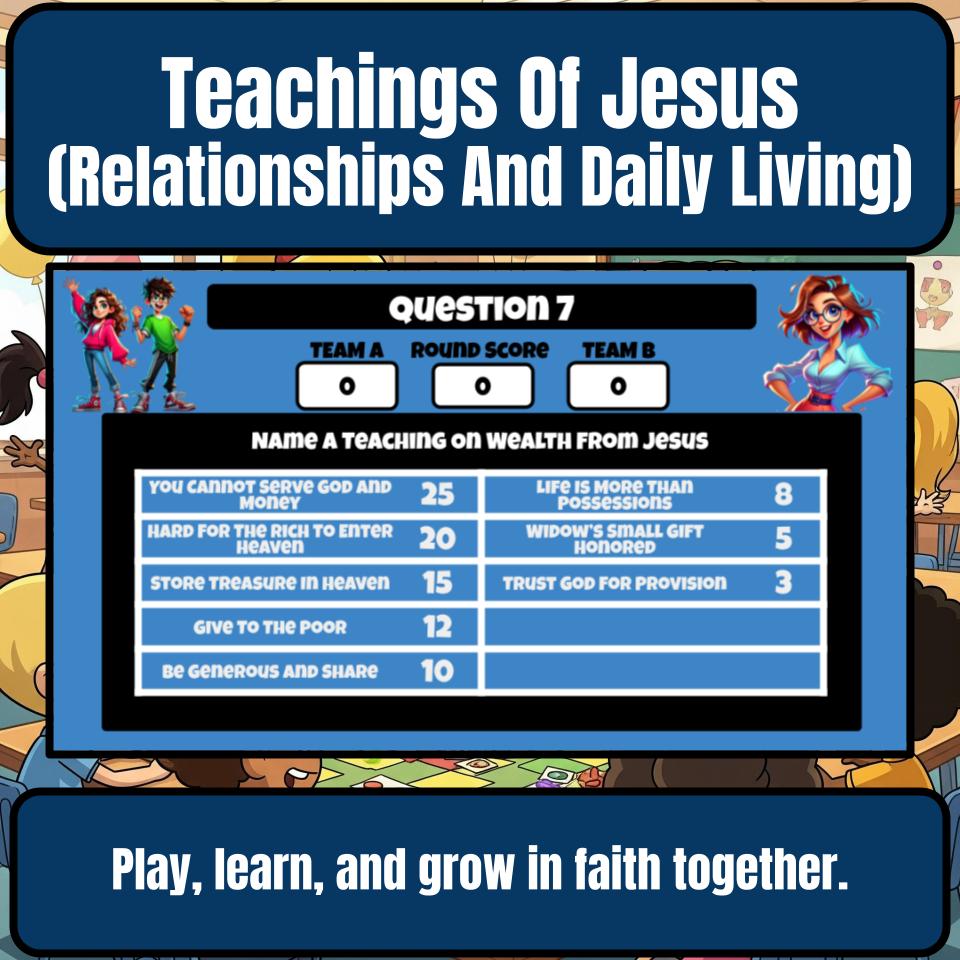 Teachings Of Jesus (Relationships And Daily Living) Feud Review BF0027