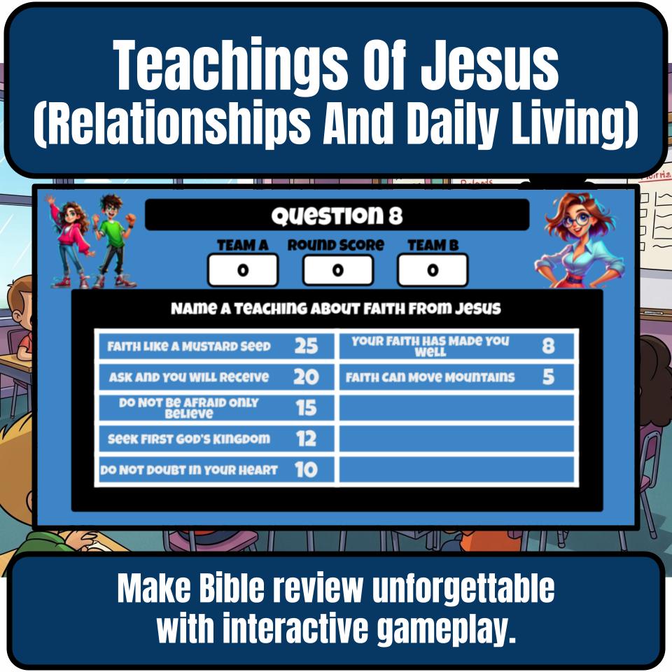 Teachings Of Jesus (Relationships And Daily Living) Feud Review BF0027