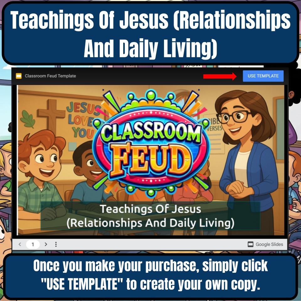 Teachings Of Jesus (Relationships And Daily Living) Feud Review BF0027